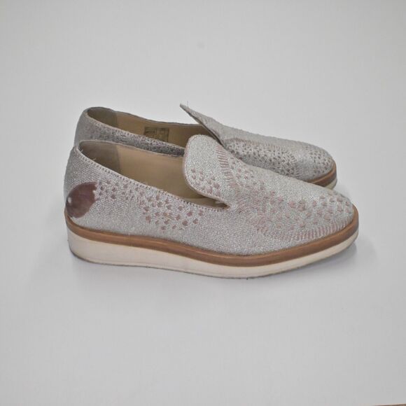 FREE PEOPLE Loafers Womens Size 38 Snake Eyes Print Velvet Platform Shoe Slip On - Picture 3 of 12